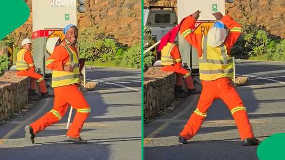 "Give this man a raise": SA as energetic Cape Town road worker brings joy with dance moves