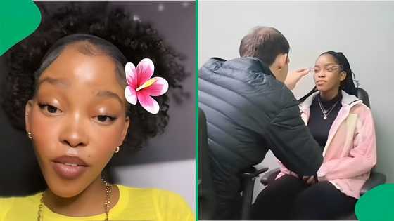 Woman struggles with eye contact at the optometrist, hilarious video leaves Mzansi amused