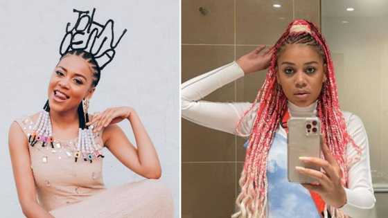 Sho Madjozi's iconic hairstyles: 4 stunning looks that earned the 'John Cena' hitmaker queen of colourful hair