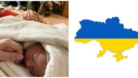 Ukrainian mum who delivered a baby on the night of Russian invasion says she heard explosions during labour