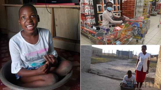 Anonymous donor helps mother who carries disabled daughter in a plastic washtub