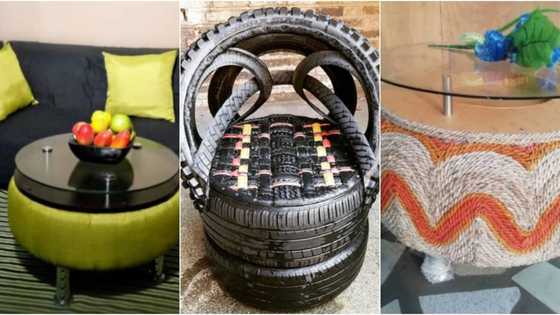 Bernard Nartey: Creative man converts used tyres into aesthetic furniture
