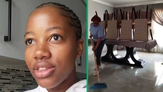 Polokwane woman struggles to clean mom’s big house in hilarious TikTok video, netizens share tips