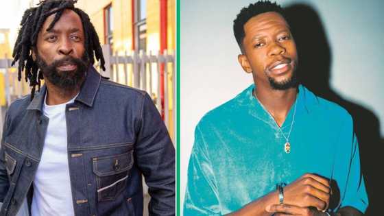 DJ Sbu congratulates Trace African Award Winning Dancer Robot Boii following his epic win