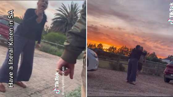 American lady in SA loses her cool over a braai and threatens to call cops, Mzansi screams: "Get real"