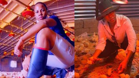 Young female farmer impresses the masses with her can do attitude