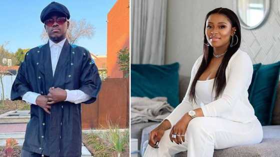 Mörda proves he's husband goals, surprises DJ Zinhle with a stunning engagement ring on her 40th birthday