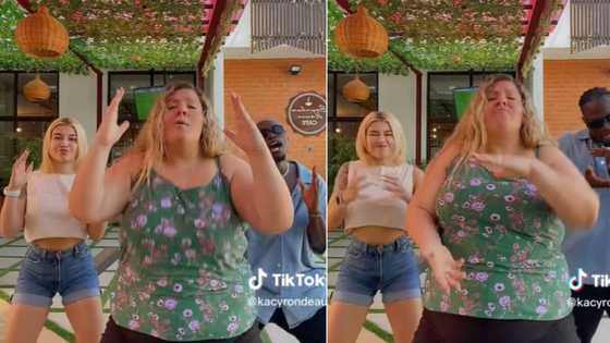 Canadian lady wows Mzansi with Uncle Waffles dance, TikTok dancer steals show between 2 others in video with 1.7M views