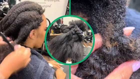 Woman in salon with 1-year-old cornrows in TikTok video, stylist finds rust in hair and leaves netizens in awe