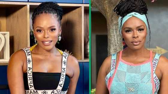 Unathi Nkayi drags American man for commenting on her gym outfit, Mzansi chimes in: "He's sick"