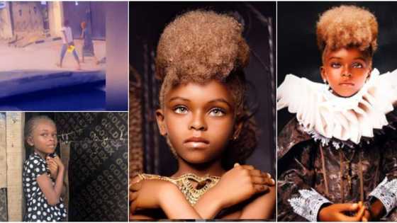Girl with caramel hair & eyes found on the street becomes model, photos of transformation light up the net