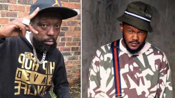 Kwesta hangs out with legendary Kwaito star Zola 7, Mzansi here for the brotherhood: "Izinja zemplilo"