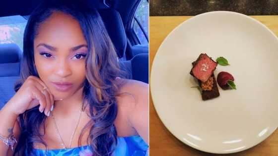 Extravagant: Social media reacts to a lady who spent R3 600 on Sunday dish, photo goes viral