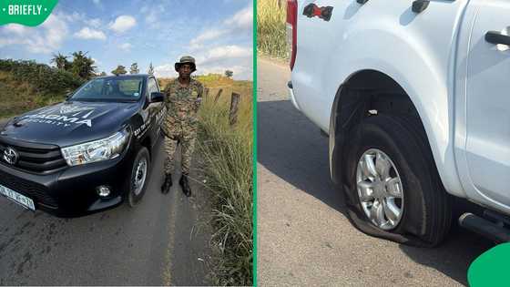 "What a lovely story": Security guard praised for changing tyre for stranded motorists in KZN