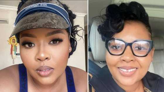 Anele Mdoda leaves Mzansi drooling with a hot snap of her legs, peeps react: "You are choking us"