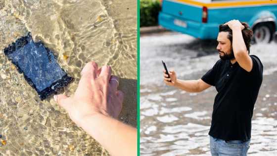 SA lol, iPhone washing challenge gone wrong: "Camera is now giving Mobicel"