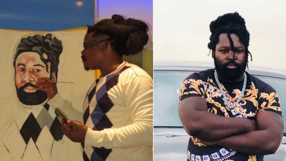 Rasta paints Big Zulu: Peeps think it's a pretty decent self-portrait