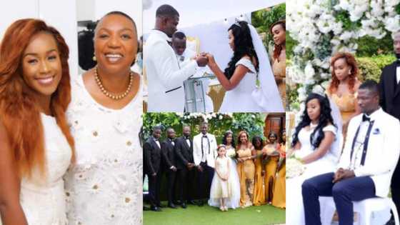 Lawyer Amanda Clinton’s identical twin sister marries fiancé, beautiful pics emerge