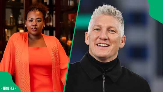 Anele Mdoda hangs out with former German footballer Bastian Schweinsteiger