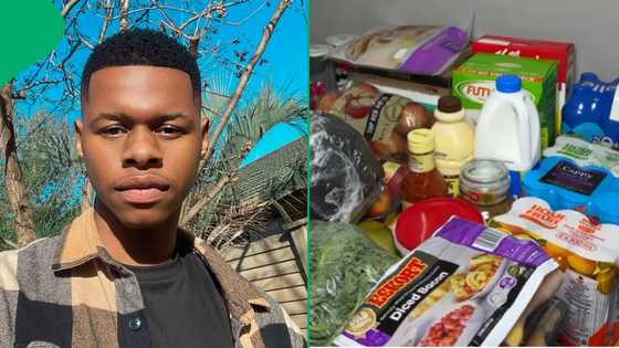 "Cost of living is too high": Student shows R2k grocery haul, Mzansi complains about food prices