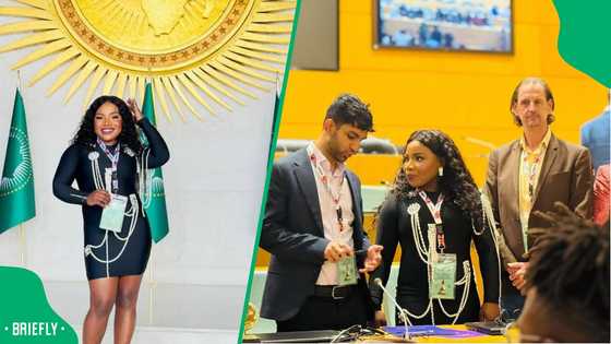 Video: Makhadzi blushes as mystery man showers her with love in Ethiopia