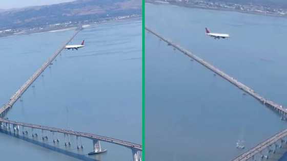 Mind-boggling sight: Passenger captures plane hanging mid-air