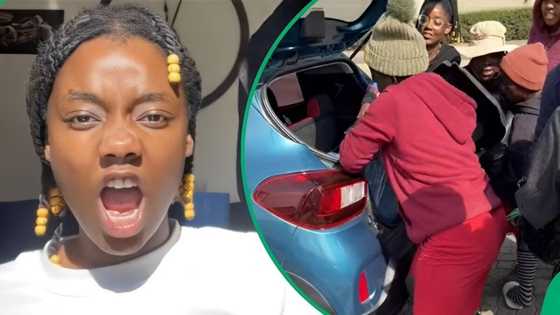 "Rather take them to a church or NGOs": Women break lady's car as she's donating clothes