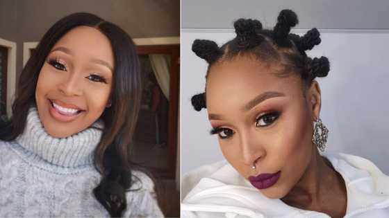 Minnie Dlamini shares adorable throwback pic with her childhood friend