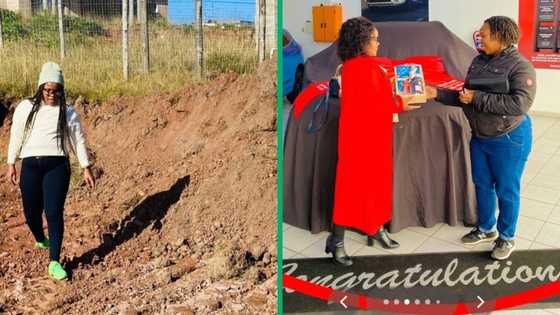 Woman flexes owning a car and building her home in TikTok video, Mzansi praises her achievements