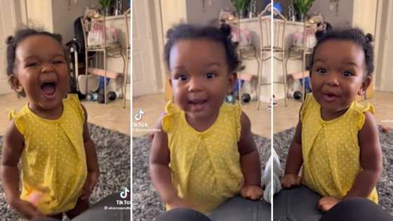 Sweet girl saying “Hi baby girl” to her mom in video has mzansi hearts melting by her undeniable cuteness