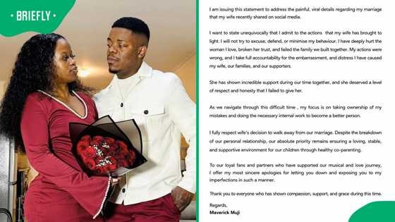 Maverick Muji releases statement: "I have deeply hurt the woman I love"