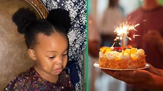 Little girl in Port Elizabeth starts crying as family sings Happy Birthday, Mzansi moved by cutie's tears