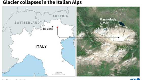 Glacier collapses in Italian Alps, six dead: rescuers