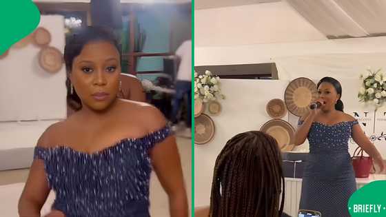 Vibey makoti leaves Mzansi in stitches as she entertains guests at traditional wedding