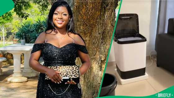 "This one is good": Woman shows off R1500 portable washing machine from OK furniture, SA impressed
