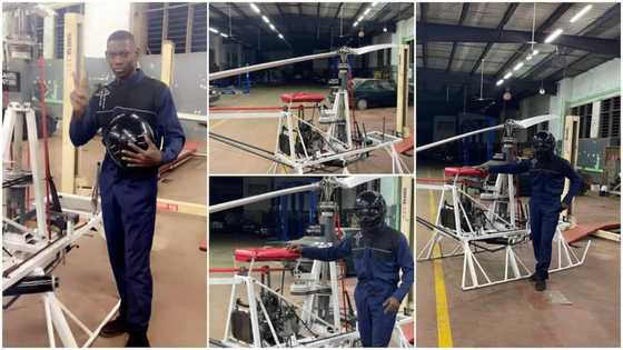 Man who is building a helicopter carries out flight test, shares photos