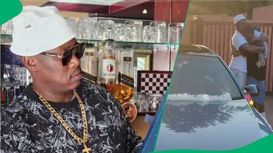 Dad passes past luxury car to young son for birthday in TikTok video, SA amazed