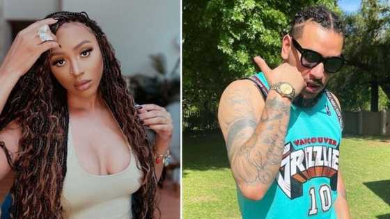 Nadia Nakai says AKA’s dog is obsessed with her in a video giving the pooch some love