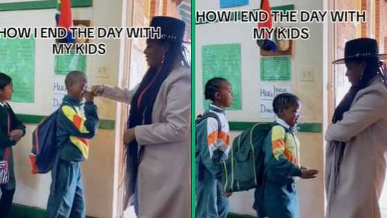 TikTok video of KZN teacher giving each of 17 students their own goodbye warms Mzansi hearts: "So cute"