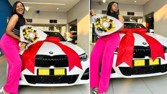 Beautiful young doc shows off stunning BMW she bought on birthday, peeps swoon