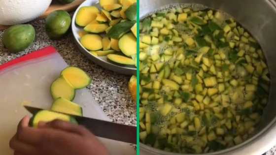 Woman prepares achar in TikTok video by boiling it, recipe and method for pickle mango relish leave SA upset