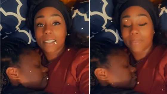 "We all need our momma": Mother giving adult daughter some snuggles warms hearts