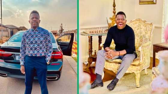 Benjamin Dube shared a clip of the snow in his neighbourhood, SA accuses him of fishing after showing off car collection
