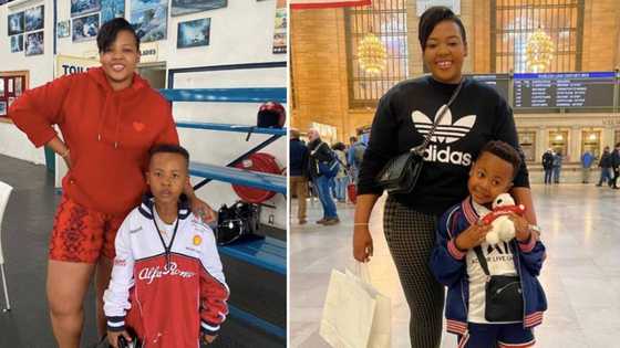 From Burna Boy, Trevor Noah to Tbo Touch, 5 times Anele Mdoda's son Alakhe rubbed shoulders with top celebs