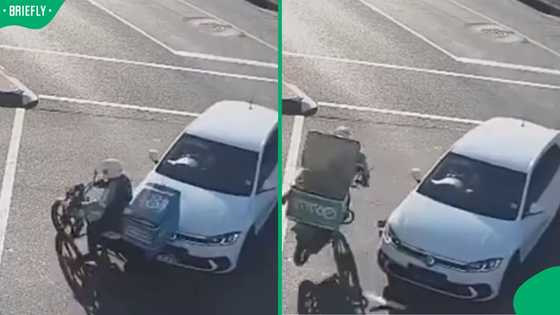 "He's going straight to jail": Mzansi reacts to CCTV hit and run on Sixty60 driver by Polo driver