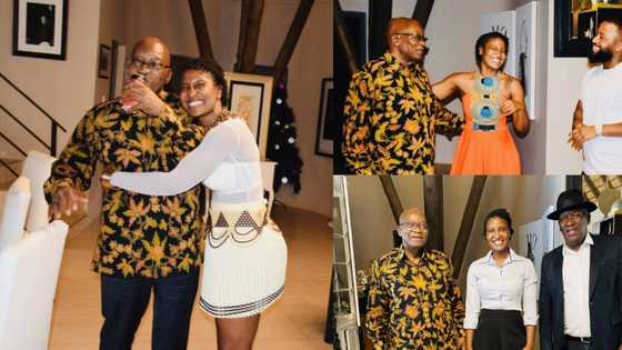 Duduzile Zuma laughs heartily at her dad's "Tea shirt challenge"