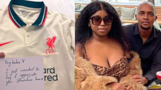 The perfect bae exists: Proud man receives Liverpool jersey from his lover