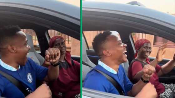 Gauteng man makes his gogo happy by dancing with her in new VW Golf 8 GTI in beautiful TikTok video