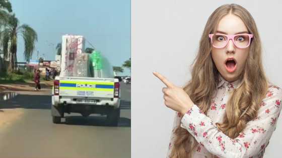 SAPS van transporting personal household goods recorded in TikTok video, police job perks in focus