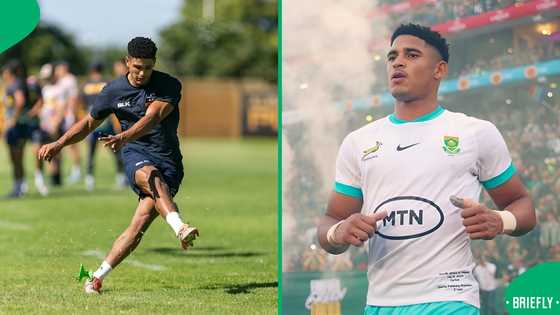 "You made that look easy": SA impressed with Sacha Feinberg-Mngomezulu's rugby lesson